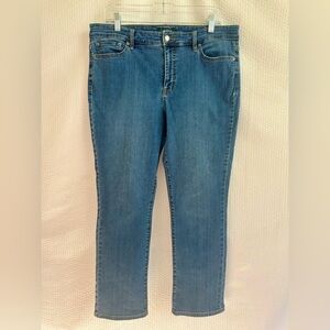 Ralph Lauren Women's Blue Straight Leg Jeans Size: 14 Petite
